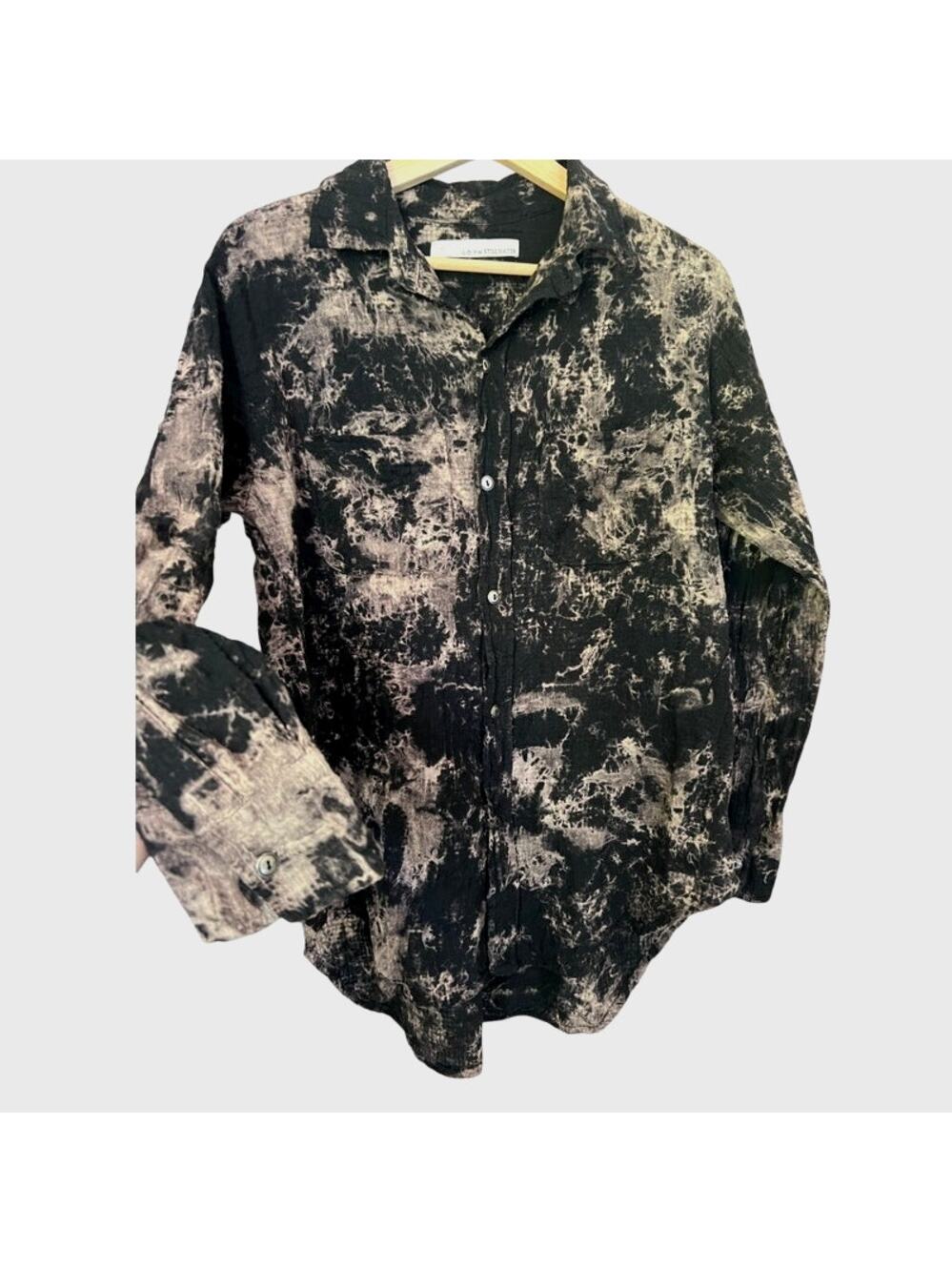 Stillwater Cotton Bleached Gauze Button-up Long Sleeve Coastal Cowgirl Size S